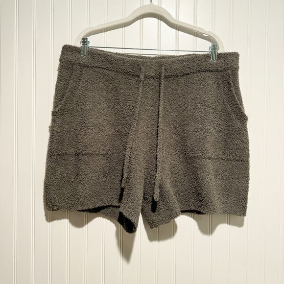 Barefoot Dreams EcoChic Green Pull On Shorts Size XL - Picture 2 of 7